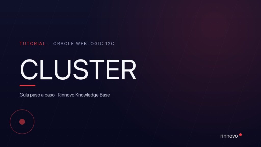 Portada del tutorial: configuración paso a paso de un cluster de Oracle WebLogic 12c