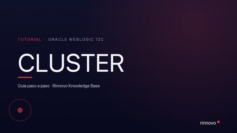 Portada del tutorial: configuración paso a paso de un cluster de Oracle WebLogic 12c