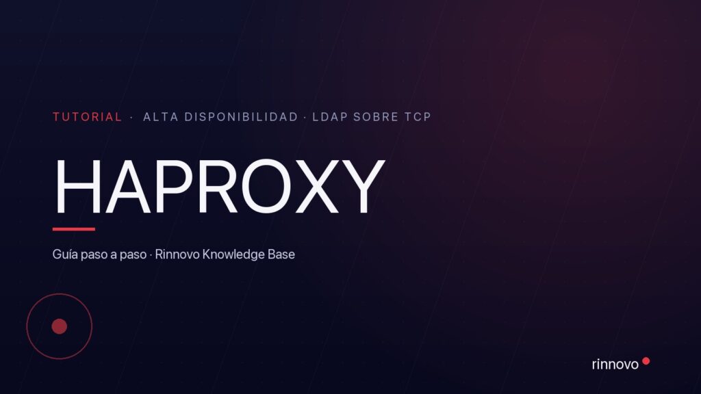 Portada de la guía de balanceo de carga de LDAP con HAProxy