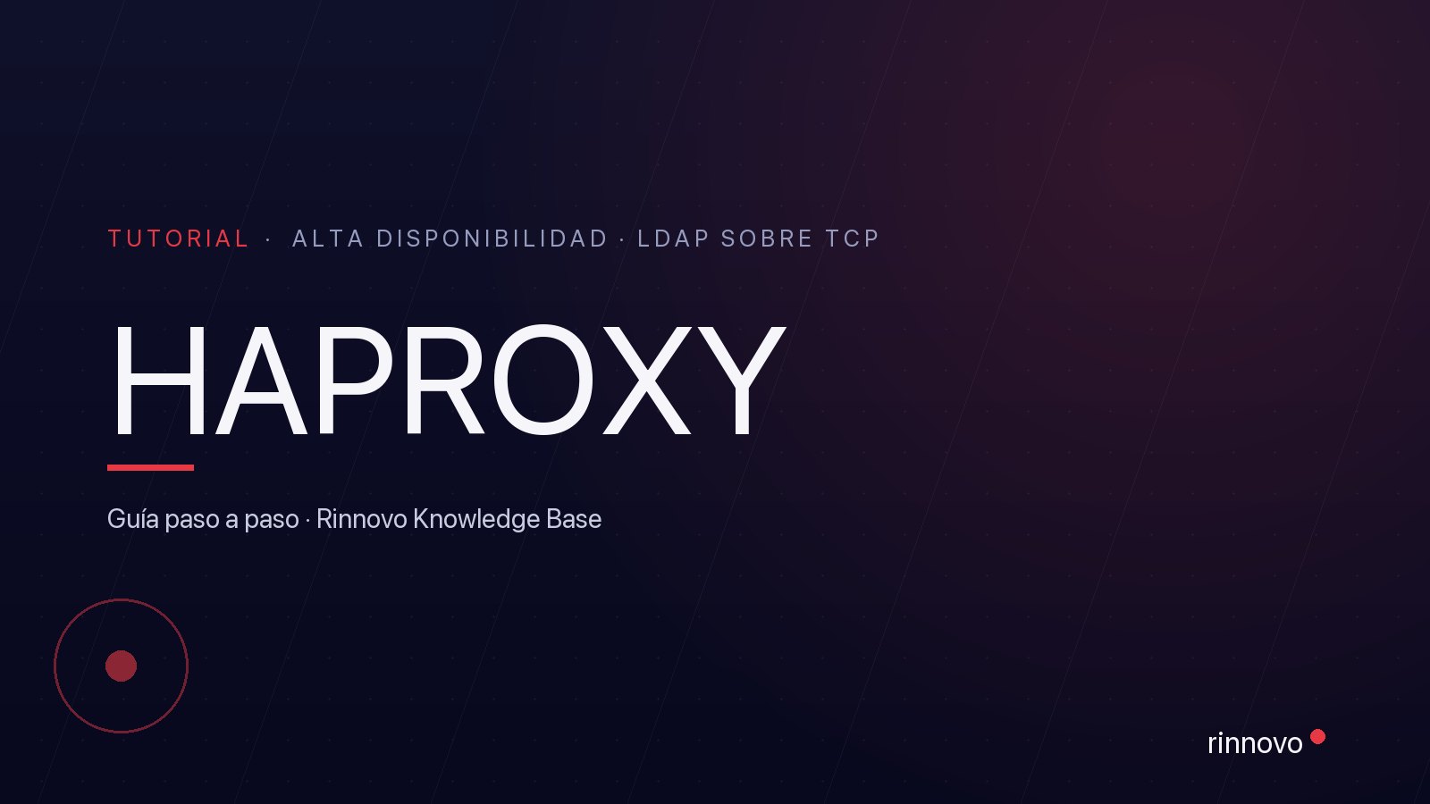 Portada de la guía de balanceo de carga de LDAP con HAProxy
